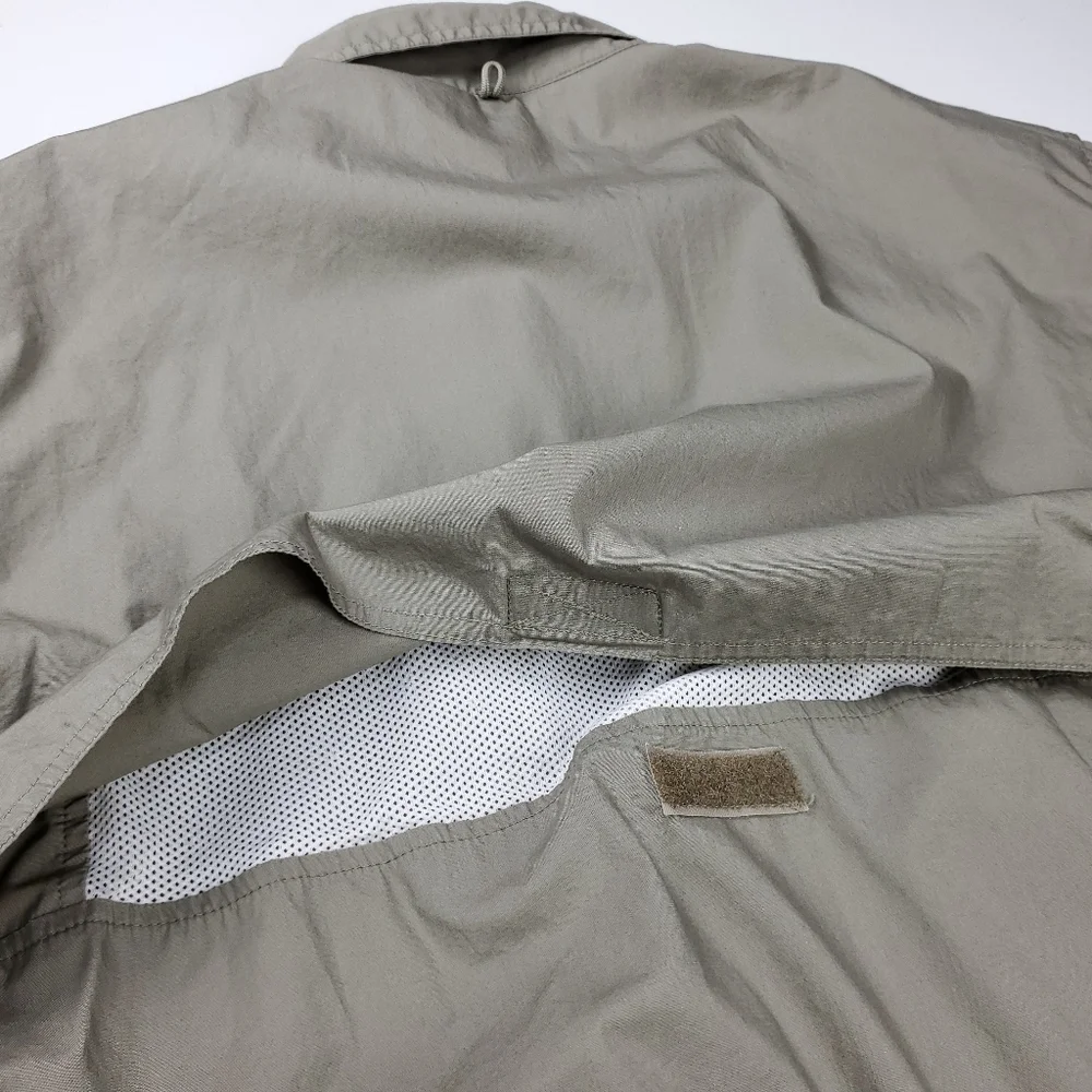 New Magellan Mens Cache Green Outdoor Shirt Med